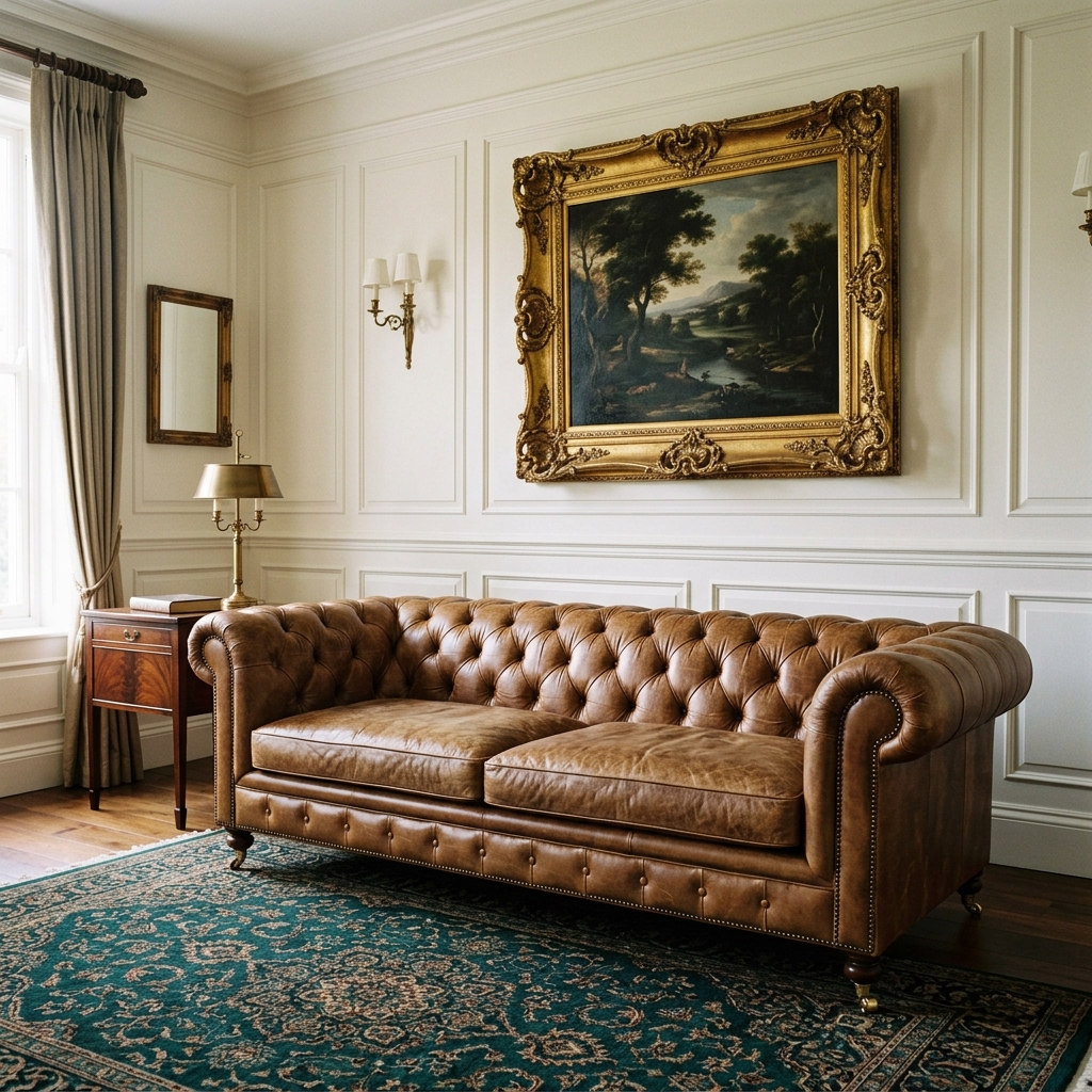 Formosa Classic Comfort - Chesterfield Leather Sofa